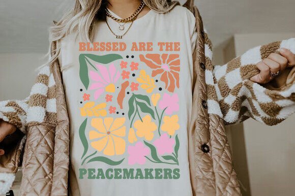 Blessed Are the Peacemakers Boho Scg T-Shirt Designs