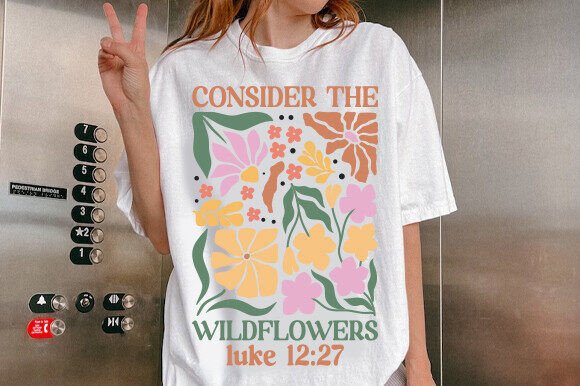 Consider the Wildflowers Shirt, Boho Svg