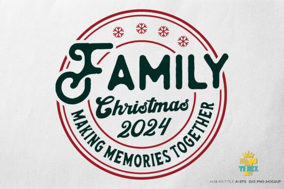 Family Christmas 2024 T-shirt Design