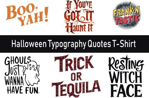 Halloween Quotes T-Shirt Bundle