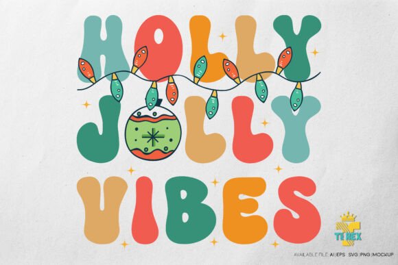 Holly Jolly Vibes Christmas Design