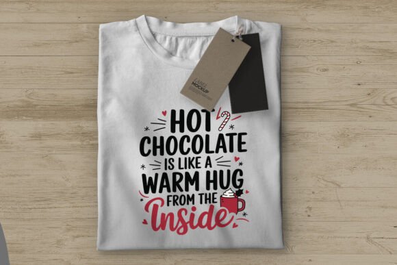 Hot Chocolate is Like a Hug Christmas Pn T-Shirt Designs