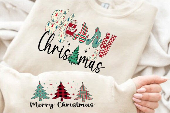 Merry Christmas Pattern T-shirt T-Shirt Designs