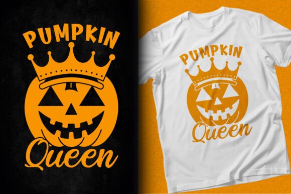 Pumpkin Queen Halloween Vector SVG Shirt